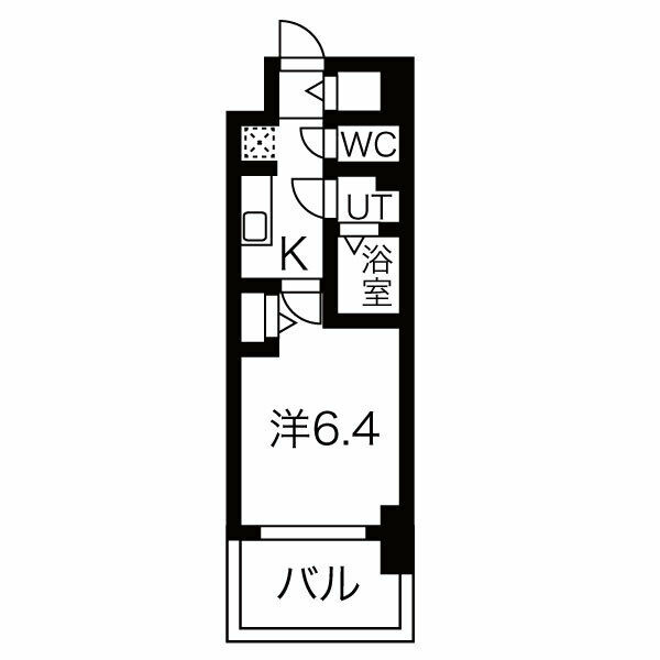 メイクス名駅南Ⅱの間取り