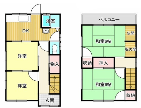 明石市藤が丘2丁目の間取り
