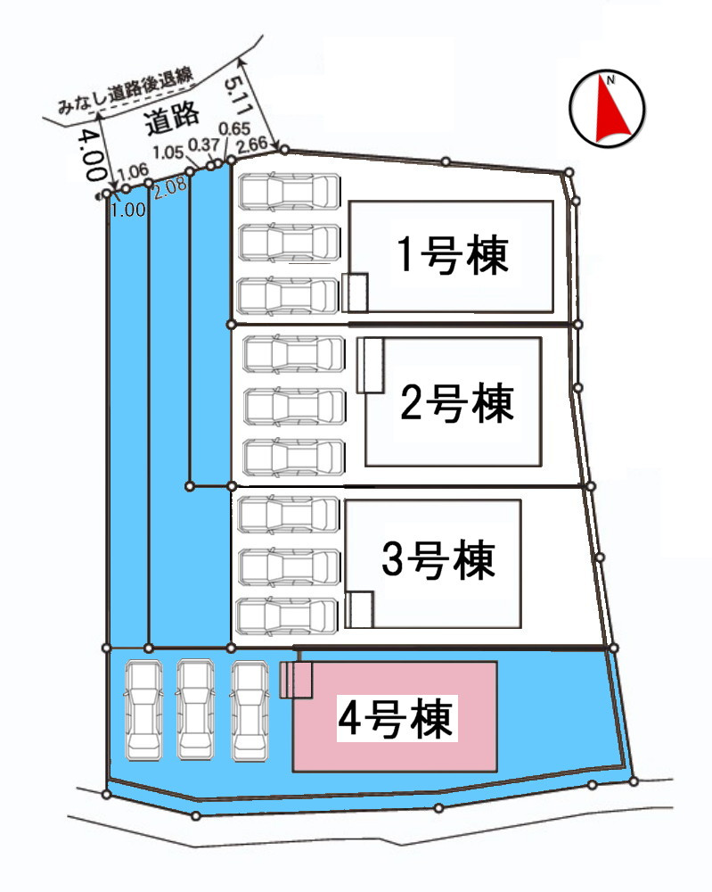明石市大久保町江井島第3　4号棟　新築戸建のその他|◆区画図です