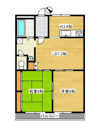 【間取り】 | グローリメゾン原宿 | 使いやすい2LDKの間取りです！