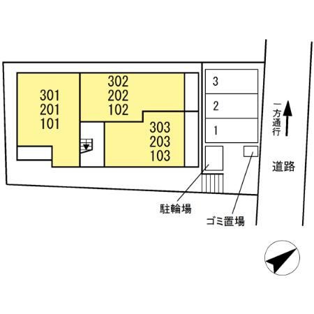 ルヴィータ川名の区画図