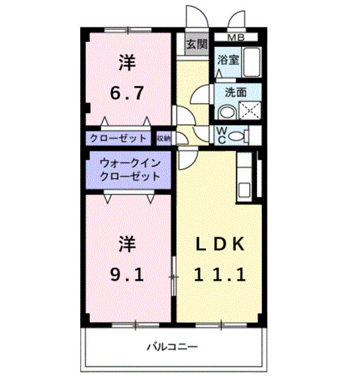 ヴェルドミールの間取り