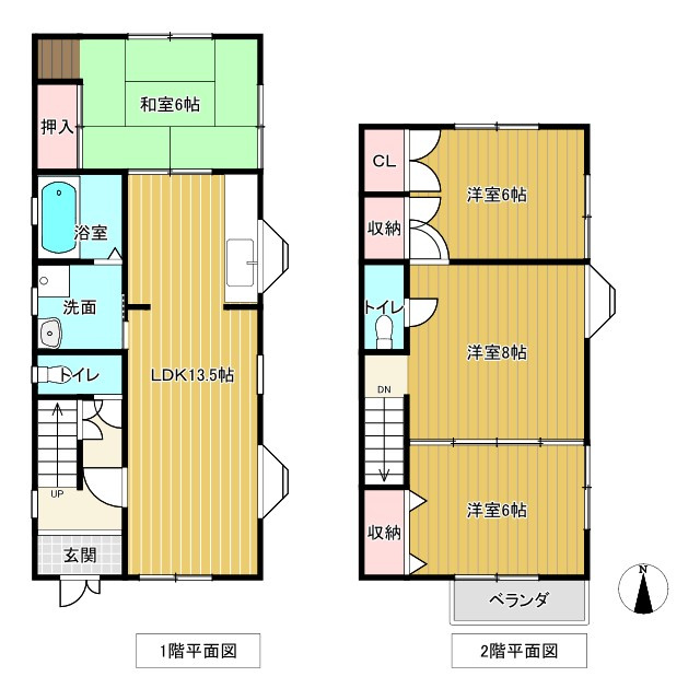 岩倉市新柳町２丁目の中古一戸建の間取り