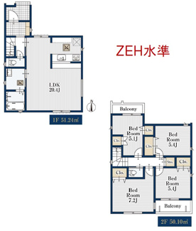 【間取り】 | 名古屋市中区新栄1丁目24-10【仲介手数料無料】新築一戸建て