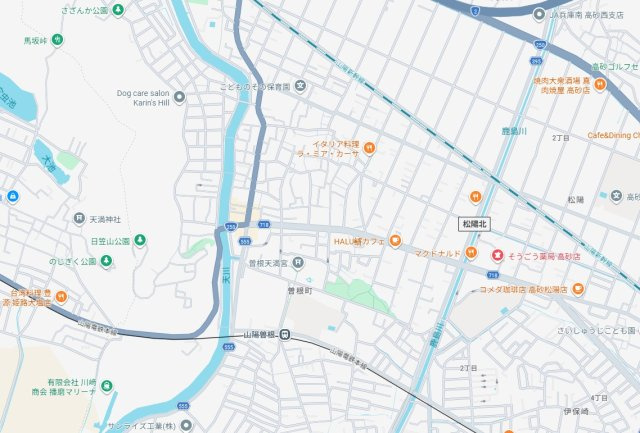 高砂市曽根町　　　　山陽電鉄「山陽曽根駅」徒歩8分の地図