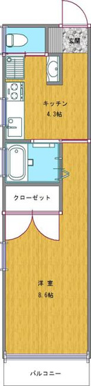 【間取り】 | ハイメゾンＡ１