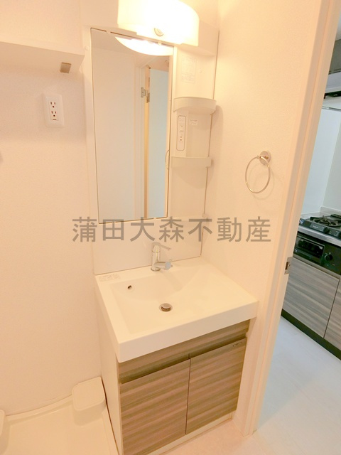 AXAS池上Sta.の洗面所|洗面脱衣所　独立洗面台　洗濯機置き場