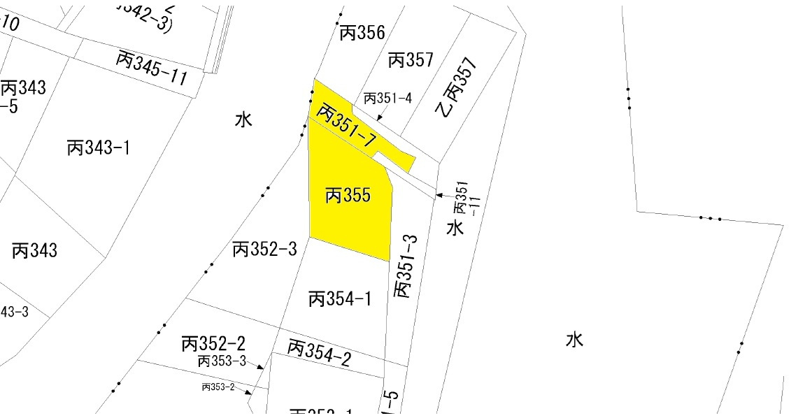 桜町（筑西市丙）土地の土地図