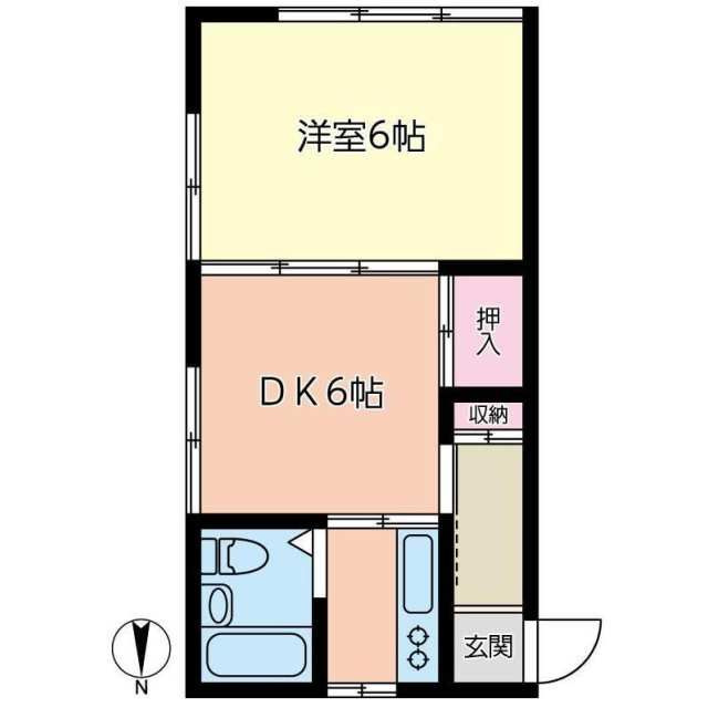 杉田４丁目ハイツの間取り