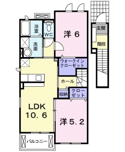 サンパティークⅡの間取り