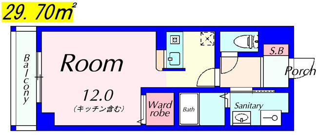 【間取り】 | サニーサイドテラスＫ