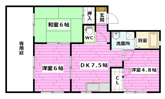 ハレルヤサワムラの間取り