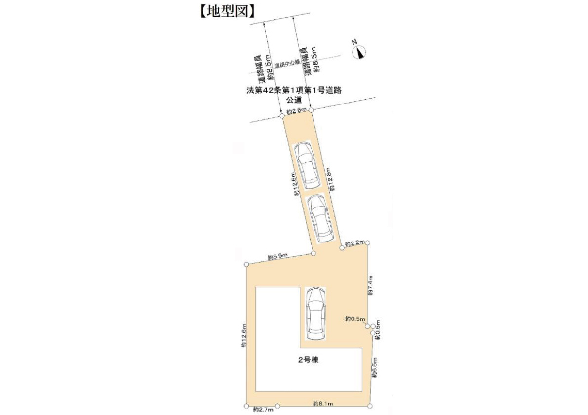東希望が丘新築戸建戸建　駐車3台以上可能　4LDKの区画図