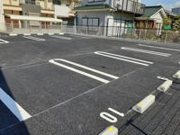 駐車場に車を止められます