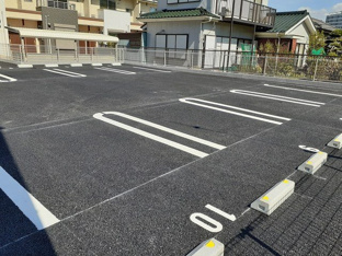 駐車場に車を止められます