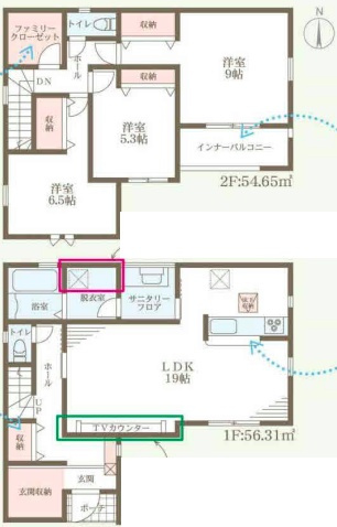 姫路市網干区垣内南町　第2期　新築一戸建ての間取り|2号地