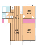 和室を洋室に変更後の間取りです