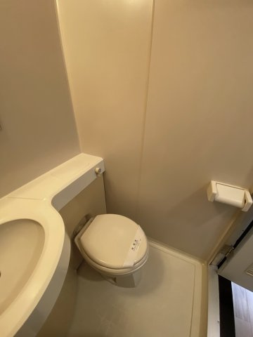 落ち着いた色調のトイレです