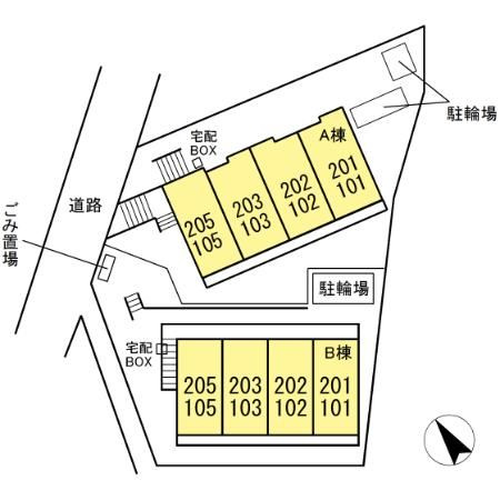 ソシア　Ｂの区画図
