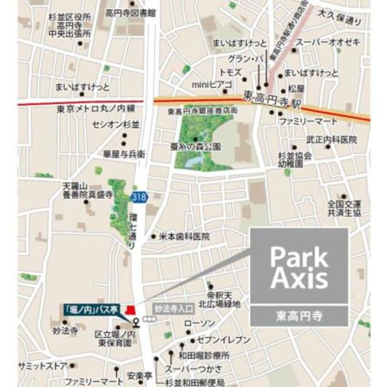 【地図】 | パークアクシス東高円寺