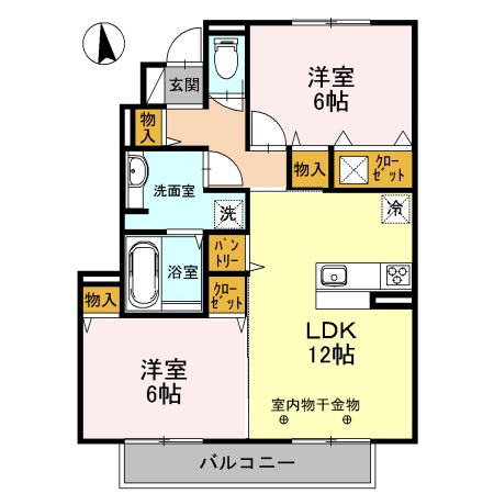 【間取り】 | サニーサイド聖蹟ⅠⅠ