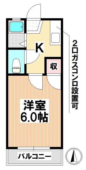 【間取り】 | コーポ土屋