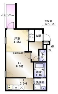 フジパレスsun eight1の間取り
