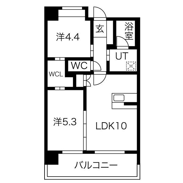 ヒルクレスト小倉高峰グランデの間取り