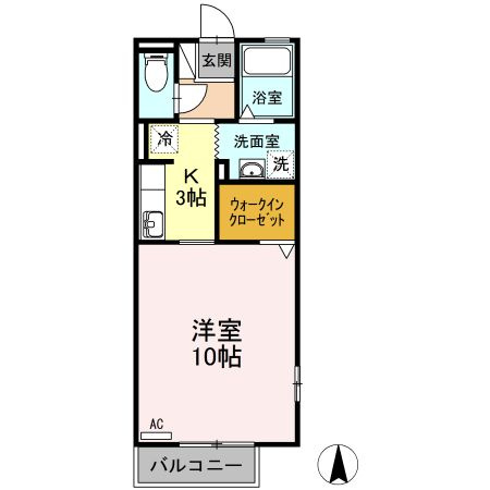 アムール飯塚の間取り