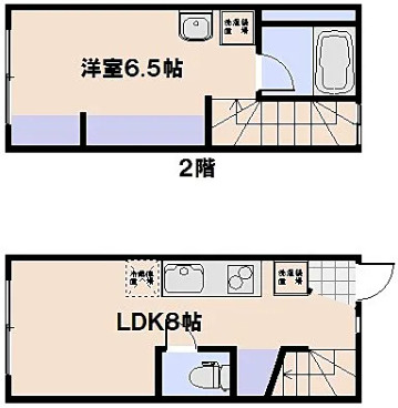 広島市佐伯区　1棟アパートの間取り