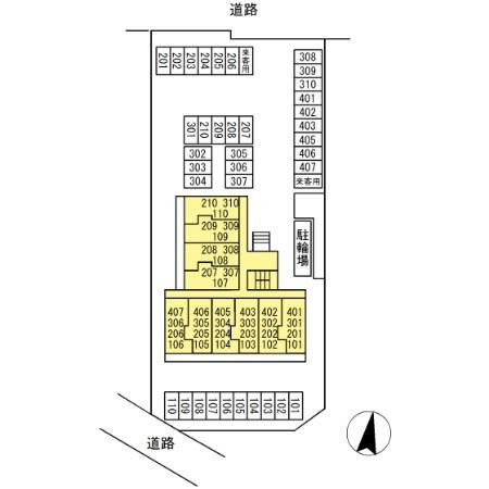Villa Pine Plainの区画図