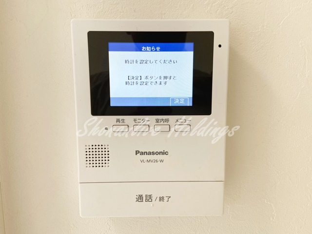 セレーノ田浦Ⅱのセキュリティ|モニタ付インターホンで安心♪