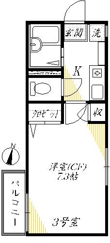 ヴィラ・大森東の間取り