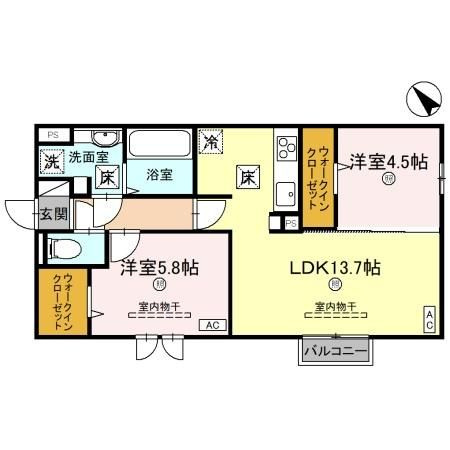 D-Regalo河合寄安の間取り
