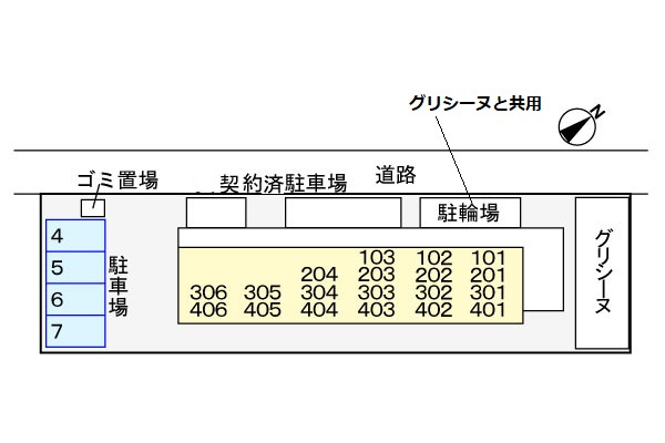サンパティークの地図