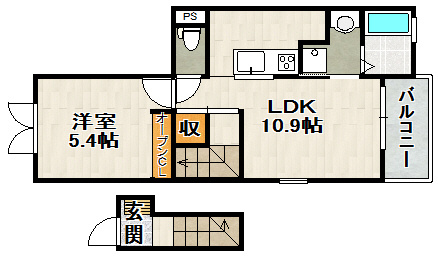 プラセール宝塚Ⅰの間取り