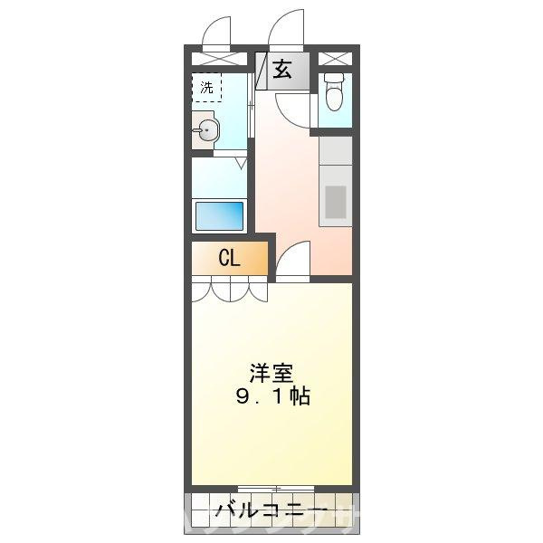 アルコバレーノ白水の間取り