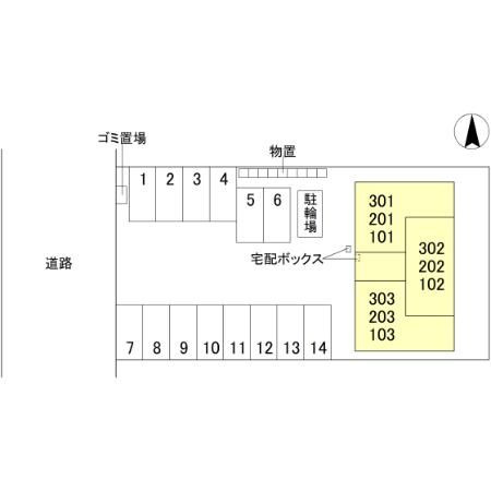 D's Galleryの区画図