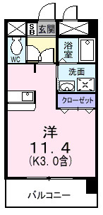 ソレイユ南田園の間取り