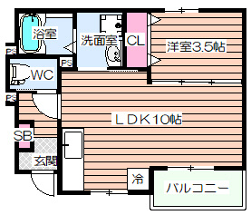 【間取り】 | ヴィラノール加島Ⅱ