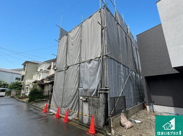 高槻市南大樋町　新築一戸建ての外観|現地写真（２０２６年９月２９日） 現在古家解体作業中！