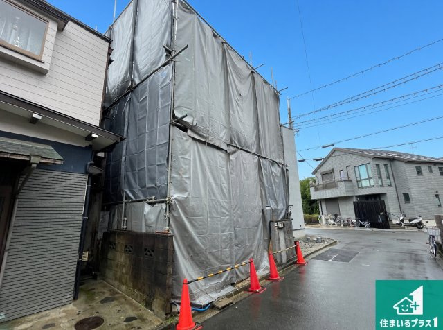 高槻市南大樋町　新築一戸建ての外観|現地写真（２０２６年９月２９日） 現在古家解体作業中！