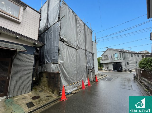 高槻市南大樋町　新築一戸建ての外観|現地写真（２０２６年９月２９日） 現在古家解体作業中！