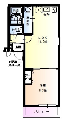 【間取り】 | フジパレス諏訪ノ森Ⅴ番館