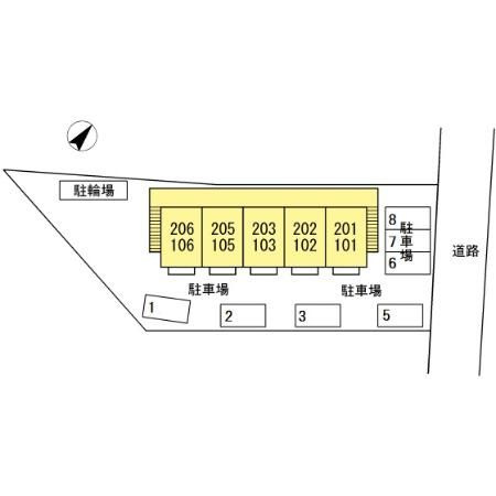 コーポ下賀茂の区画図