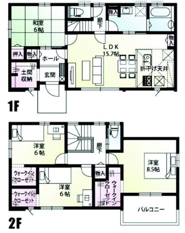 前橋市青柳町　11号棟　新築住宅の間取り|収納充実♪南向きの4LDKで陽当たり良好な間取りです！
土地面積207.23㎡、建物面積111.78㎡で十分な広さです！