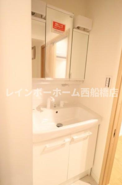 クラージュの洗面所