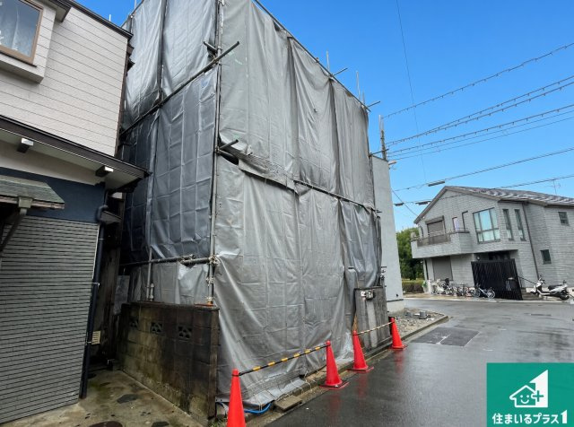 高槻市南大樋町　新築一戸建ての外観|現地写真（２０２６年９月２９日） 現在古家解体作業中！