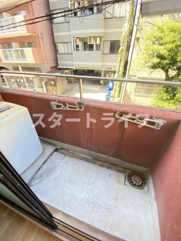 大阪市東淀川区東中島１丁目の賃貸マンションのバルコニー