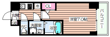 【間取り】 | S-RESIDENCE福島玉川Deux